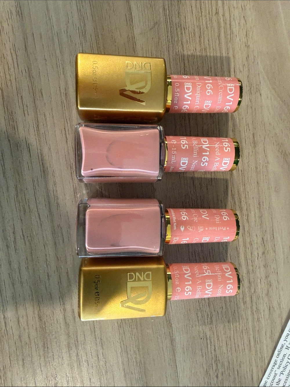 DND Pink Nude Gel Nail Polish Trio
